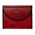 Custom Printed 1-Color Poly Conference Folios With Note Pad Holder And 5-Pocket File Organizer, 13-1/6" x 10-5/8", Assorted Colors, Box Of 60 1 thumbnail image