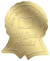 Custom Blind-Embossed Labels And Stickers, Foil Stock, 1-5/8" x 2" Ribbon Seal, Box Of 500 Labels 1 thumbnail image