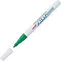 uni-ball® uni Paint Oil-Base Marker, Fine, White Barrel, Green Ink