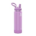 Takeya Actives Reusable Water Bottle With Straw, 24 Oz, Lilac