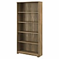 Bush Business Furniture Cabot 67"H 5-Shelf Bookcase, Reclaimed Pine, Standard Delivery 1 thumbnail image
