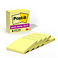 Post-it Super Sticky Notes, 3" x 3", Canary Yellow, Pack Of 5 Pads