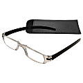 Zoom Eyeworks Reading Eyewear, Slim Vision, Black, +2.00