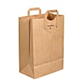 Partners Brand Flat Handle Grocery Bags 12" x 7" x 17", Case of 300