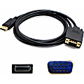 AddOn 3ft DisplayPort Male to VGA Male Black Adapter Cable - 100% compatible and guaranteed to work