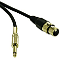 C2G 3ft Pro-Audio XLR Female to 1/4in Male Cable - Phono Male Audio - XLR Female Audio - 3ft - Black 1 thumbnail image