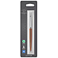 Parker® Jotter Ball Point Pen, Medium Point, 1.0 mm, Orange Barrel, Blue Ink