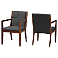 Baxton Studio Theresa Accent Chairs, Dark Gray, Set Of 2 Chairs 1 thumbnail image