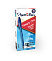Paper Mate® FlexGrip Ultra™ Retractable Pens, Medium Point, 1.0 mm, 42% Recycled, Blue Barrel, Blue Ink, Pack Of 12 Pens 1 thumbnail image