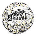 Amscan Graduation Inflatable Confetti Autograph Balls, 24", Clear, Pack Of 3 Autograph Balls 1 thumbnail image