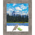 Amanti Art Marred Pewter Wood Picture Frame, 14" x 17", Matted For 11" x 14"