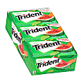 Trident® Watermelon Twist Sugar-Free Gum, 14 Pieces Per Box, Pack Of 12 Boxes