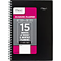2024-2025 Mead Basic Weekly/Monthly Planner, 5-1/2" x 8-1/2", Black, October To December, CRW42005 1 thumbnail image