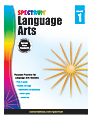 Carson-Dellosa Spectrum Language Arts Workbook, Grade 1