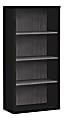 Monarch Specialties Leilani 48"H 4-Shelf Bookcase, Black/Gray 1 thumbnail image