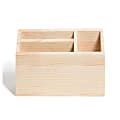 U Brands® Large Magnetic Wood Locker Bin, 7-1/2”H x 5”W x 2-9/16”D, Pine 1 thumbnail image