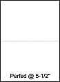 Lettermark® Custom Cut Sheets, 5 Reams, White, Letter (8 1/2" x 11"), 2500 Sheets Total, Perforated At 5 1/2", 20 Lb, 500 Sheets Per Ream 1 thumbnail image