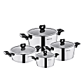 Korkmaz Nora 8-Piece Stainless Steel Casserole Cookware Set, Silver 1 thumbnail image