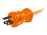C2G 8ft 16 AWG Hospital Grade Power Extension Cord (NEMA 5-15P to NEMA 5-15R) - Orange - Power extension cable - NEMA 5-15 (M) to NEMA 5-15 (F) - AC 110 V - 8 ft - orange