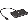 StarTech.com 3-Port USB-C to HDMI MST Hub - 4K 30Hz - Multi-Stream Transport Hub for USB-C Windows Devices - Thunderbolt 3 Compatible - Increase your productivity by connecting three displays to your USB-C device with the USB-C to HDMI MST hub