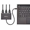 StarTech.com 3-Port USB-C Multi-Monitor Adapter, Type-C to 3x HDMI MST Hub, Triple 1080p HDMI Laptop Display Extender / Splitter, Windows