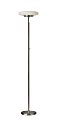 Adesso® Hubble LED Torchiere, 72"H, White Shade/Brushed Steel 1 thumbnail image
