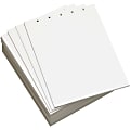 Lettermark® Custom Cut Sheets, Letter Size (8 1/2" x 11"), 2500 Sheets Total, Prepunched Top, 5-Hole, 20 Lb, 500 Sheets Per Ream, Pack Of 5 Reams