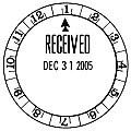 Xstamper® XpeDater Two-Color Rotary Stamp, Time 1 thumbnail image
