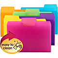 Smead® SuperTab File Folders, Letter Size, 1/3 Cut, Assorted Colors, Pack Of 18 1 thumbnail image