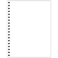 Willcopy® Custom Cut Sheets, Letter Size, Prepunched Left, 19-Hole, 500 Sheets Per Ream, Pack Of 5 Reams 1 thumbnail image