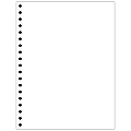 Willcopy® Custom Cut Sheets, Letter Size, Prepunched Left, 19-Hole, 500 Sheets Per Ream, Pack Of 5 Reams