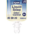 Tork® Odor-Control Hand Soap Liquid S4 Refill, Perfume-Free, 1 L, 6/Carton