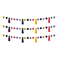 Teacher Created Resources® Garlands, Pom-Poms And Tassels, 60", Pack Of 3 Garlands 1 thumbnail image