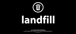 Recycle Across America Landfill Standardized Recycling Labels, LAND-0409, 4" x 9", Black