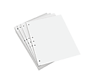 Lettermark® Custom Cut Sheets, 5 Reams, Letter Size (8 1/2" x 11"), 2500 Sheets Total, Prepunched Left, 5-Hole, 20 Lb, 500 Sheets Per Ream 1 thumbnail image