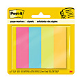 Post-it® Notes Page Markers, 1" x 3", Ultra Colors, 50 Per Pad, Pack Of 4 Pads 1 thumbnail image