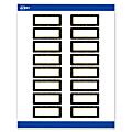 Avery® Printable Labels With Sure Feed® Technology, S00-ETF, Rectangle, 1" x 2-5/8", Matte White With Preprinted Black/Gold Vein Border, Pack Of 160 1 thumbnail image