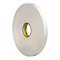 3M® 4462 Double Sided Foam Tape, 1" x 5 Yd., White