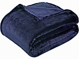 Sedona House® Premium Microfiber Velvet Plush Flannel Throw Blanket, 90" x 108" King, Blue 1 thumbnail image
