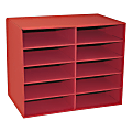 Pacon® Classroom Keepers 10-Shelf Organizer, Red 1 thumbnail image