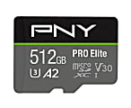 PNY PRO Elite Class 10 U3 V30 microSDXC Flash Memory Card, 512GB 1 thumbnail image