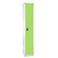Alpine AdirOffice 1-Tier Steel Locker, 72"H x 12"W x 12"D, Green