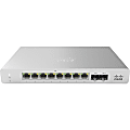 Meraki MS120-8 1G L2 Cloud Managed 8X GI - 8 Ports - Manageable - Gigabit Ethernet - 2 Layer Supported - Modular - 2 SFP Slots - 9 W Power Consumption - Twisted Pair, Optical Fiber - Wall Mountable, Desktop - Lifetime Limited Warranty