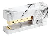 Office Depot® Brand Half-Strip Marble Stapler, White 1 thumbnail image