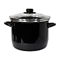 Ekco EOS 8 Qt Straight Covered Stockpot, Black 1 thumbnail image