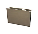 Smead® 1/5-Tab Cut Hanging File Folders, 2" Expansion, Legal Size, 100% Recycled Green, Box Of 25 Folders