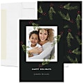 Custom Full-Color Photo Holiday Cards And Envelopes, 5" x 7", Simple Holidays, Box Of 25 Cards
