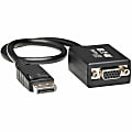 Eaton Tripp Lite Series DisplayPort to VGA Adapter Converter Active DP to VGA 1080p M/F 1ft 1'  Video converter  DisplayPort  VGA  black 1 thumbnail image