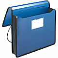 Smead® Expansion Poly Wallet With Sewn Edges, Letter Size, 5 1/4" Expansion, Navy Blue 1 thumbnail image