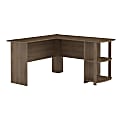 Ameriwood™ Home Dakota 51"W L-Shaped Computer Desk With Bookshelves, Rustic Oak 1 thumbnail image